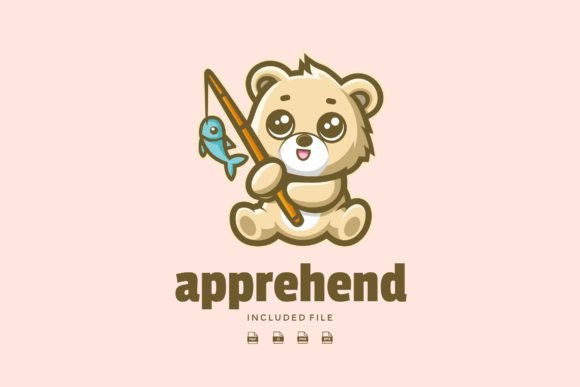 Download Cute Fishing Bear Mascot - Bear mascot Collection