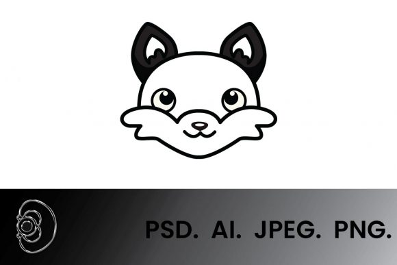 Download Greyscale Face Fox Vector Illustration - Fox vector Collection
