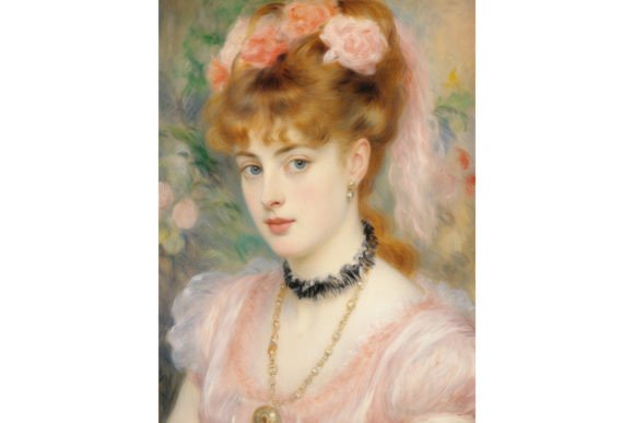 Download Impressionism Girl Portrait, Pink Pastel - Premium Resources