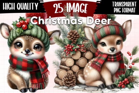 Download Christmas Deer Clipart Winter Reindeer - Winter Collection